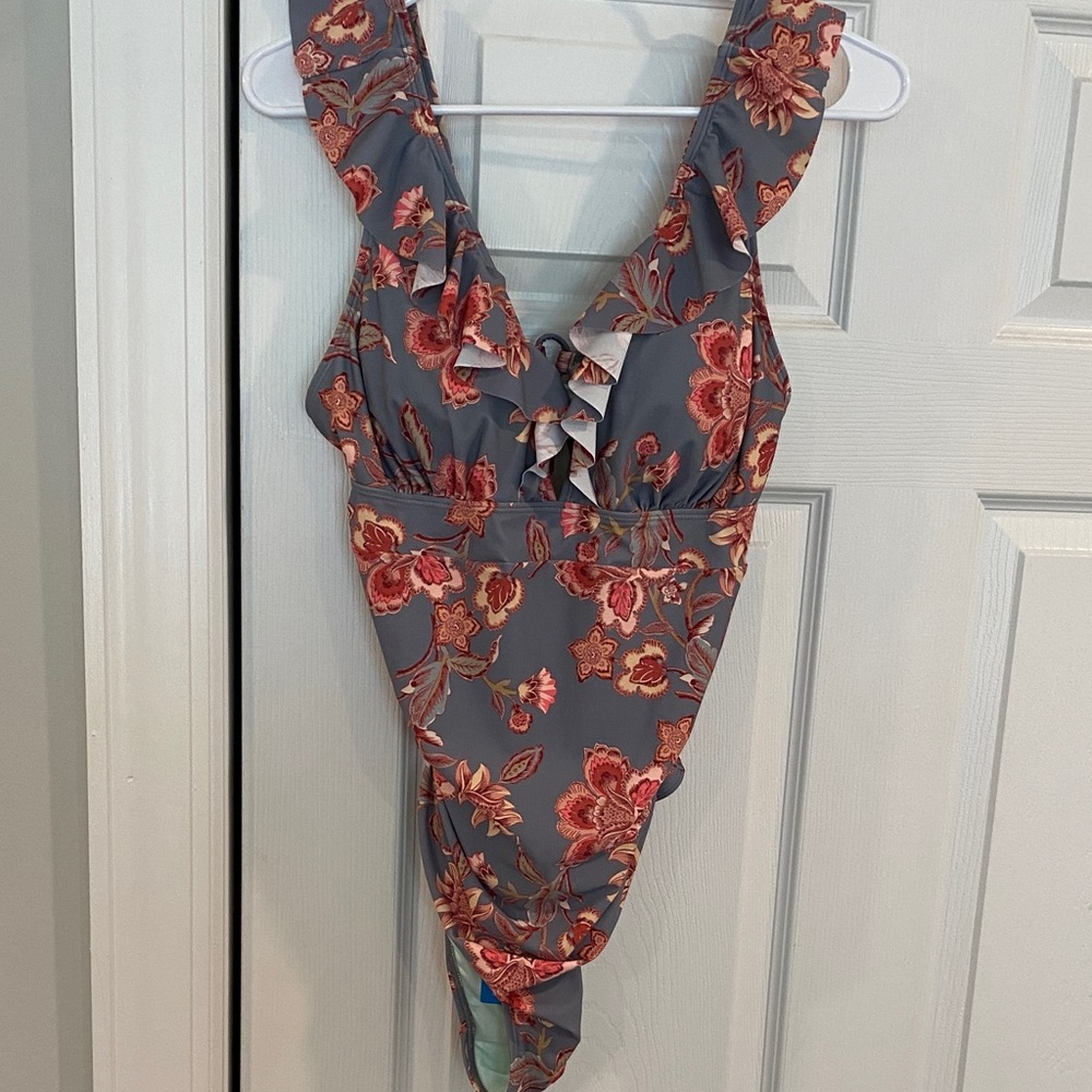 Floral One-Piece Swimsuit never worn